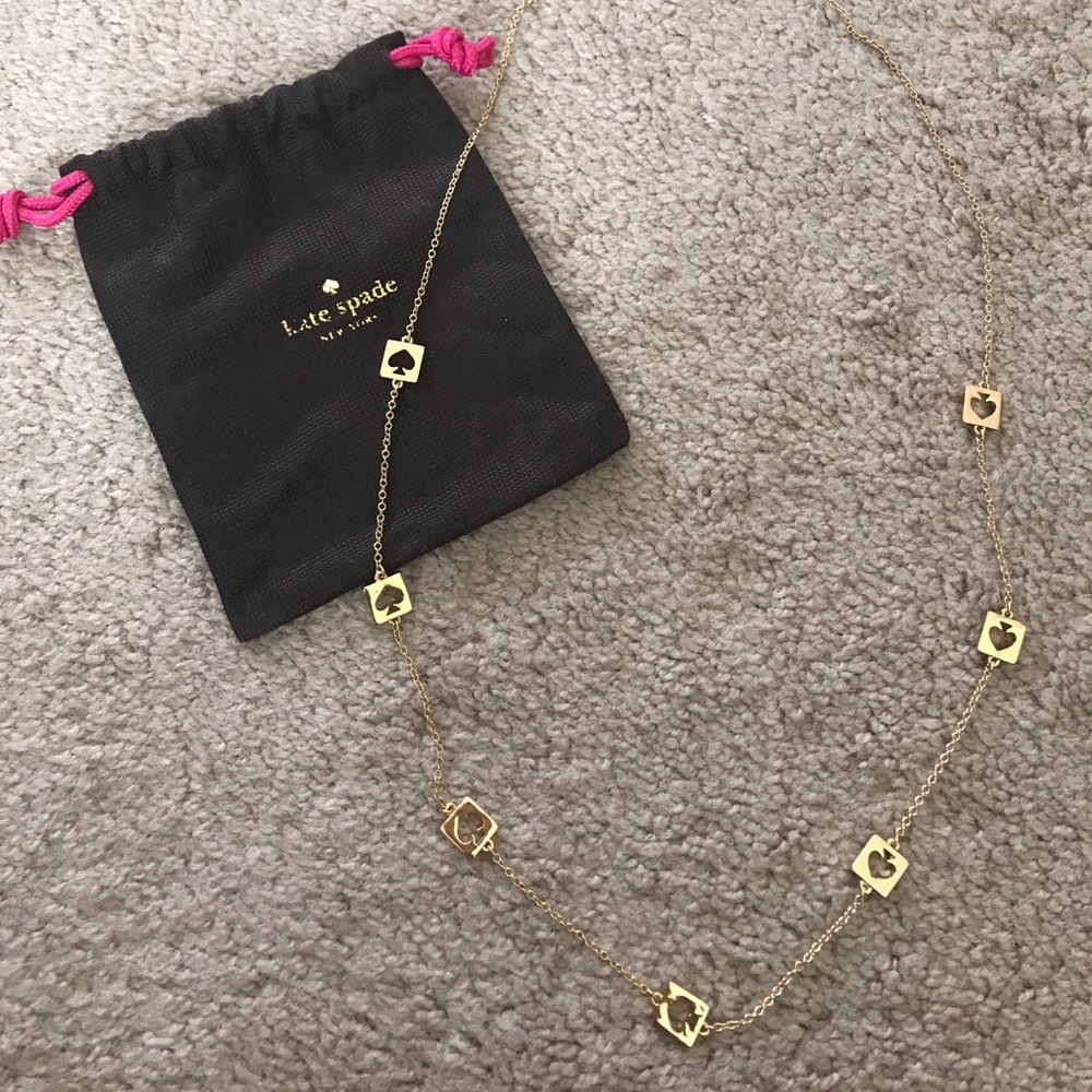 KATE SPADE Gold Spade layering necklace