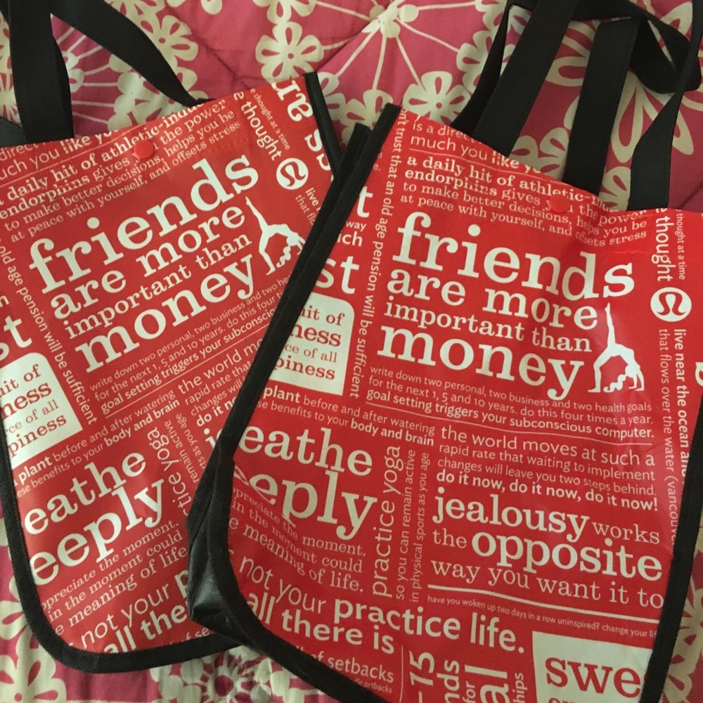 Two LULULEMON bags