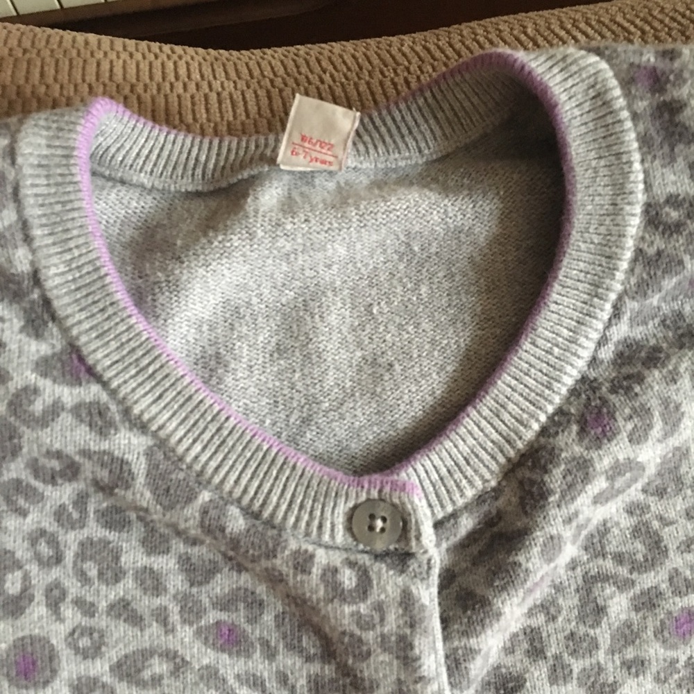 Esprit leopard print cardigan sweater
