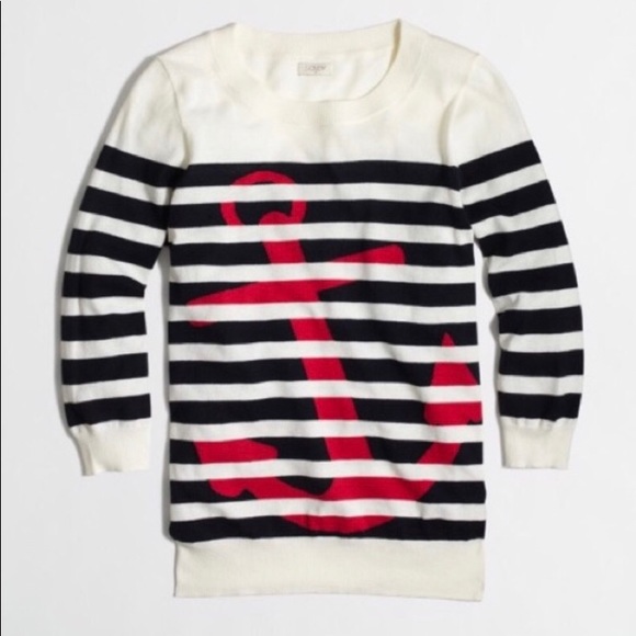 J. Crew Sweaters - Jcrew Factory anchor print sweater