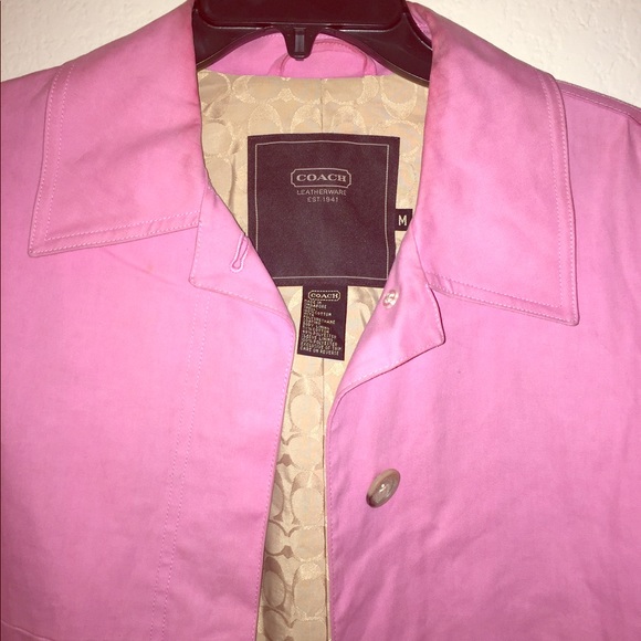 ✨COACH pink Jacket long ✨ - Picture 2 of 8