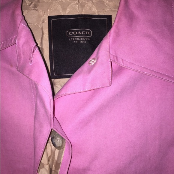 ✨COACH pink Jacket long ✨ - Picture 6 of 8