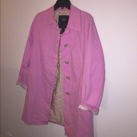 ✨COACH pink Jacket long ✨ - Picture 8 of 8