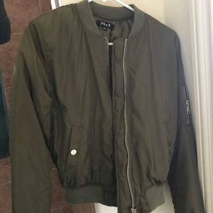 Green or Silver Bomber jacket