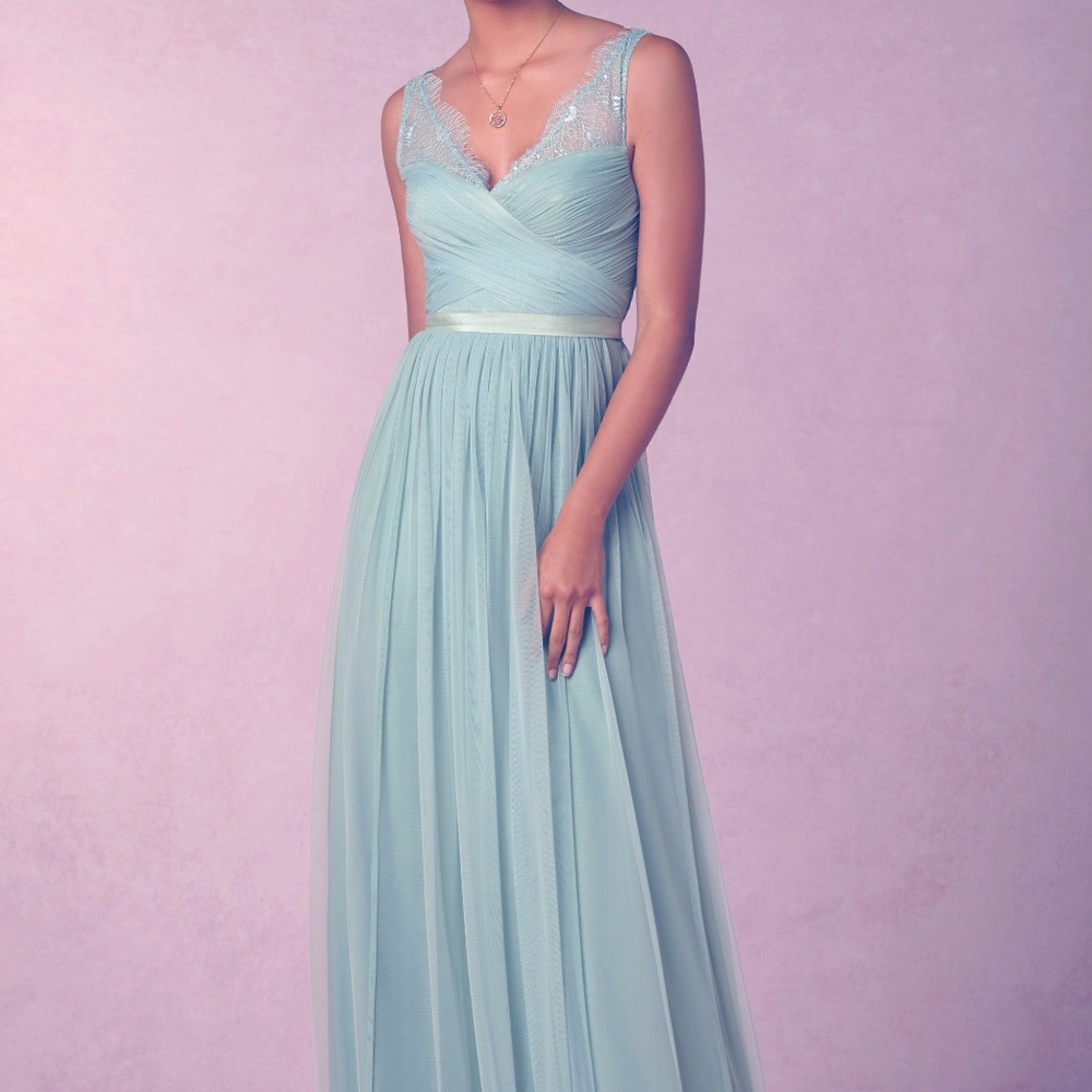 BHLDN Bridesmaids Dress SZ 8, Ocean Green