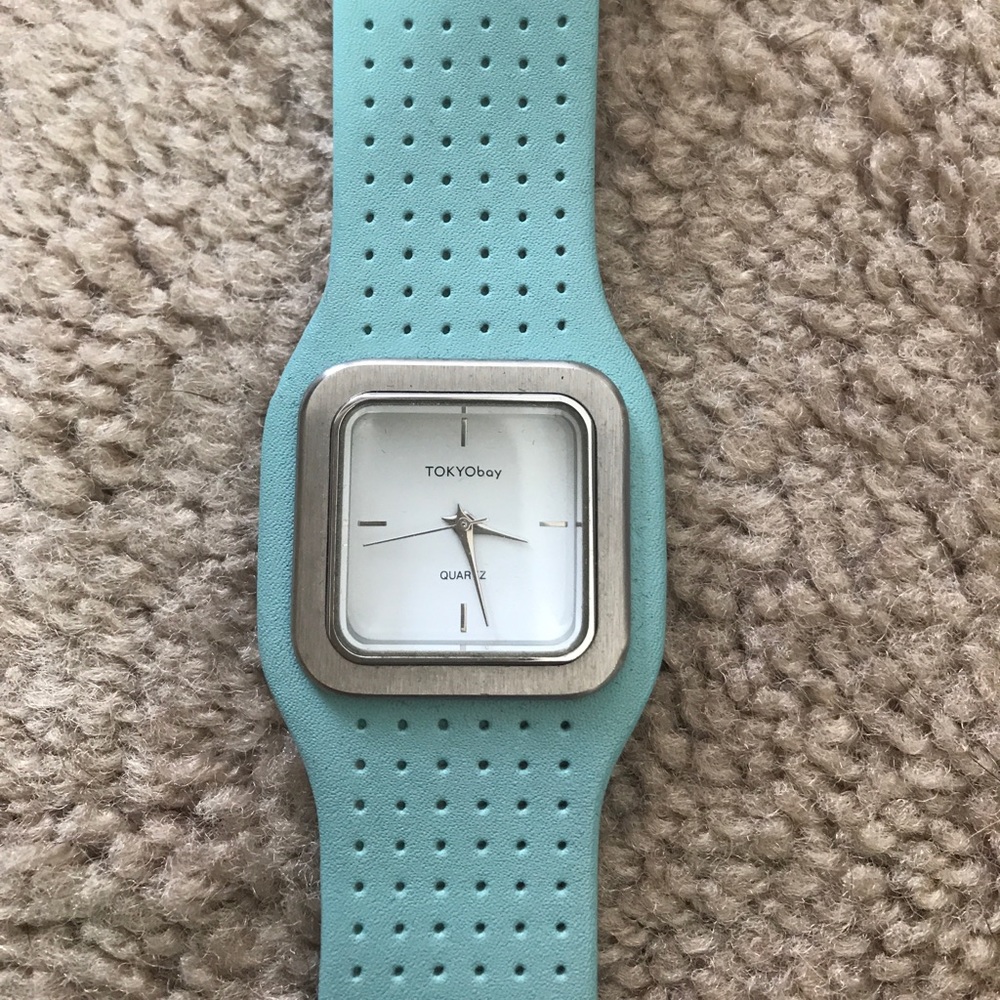 TOKYObay Aqua leather watch
