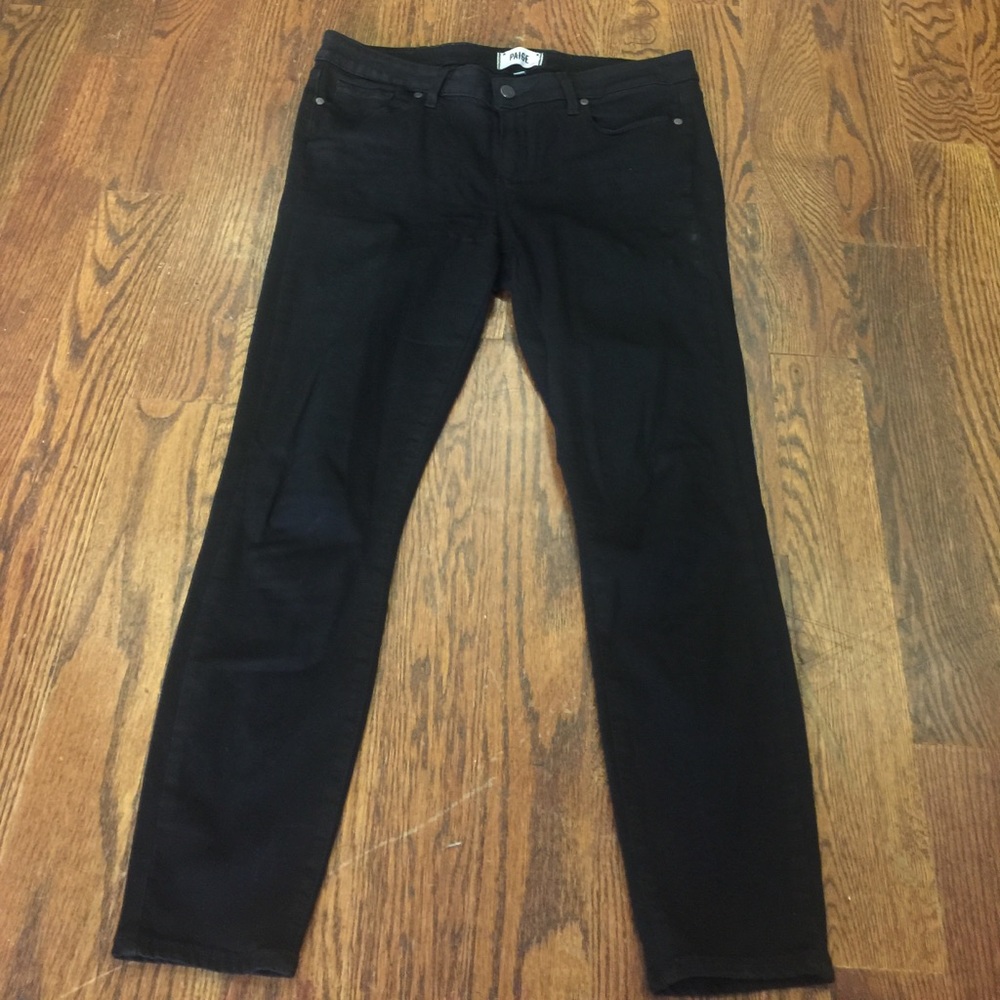 Paige Denim Verdugo Crop Black size 32