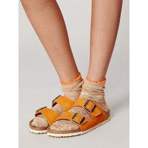 Arizona oiled leather orange Birkenstocks