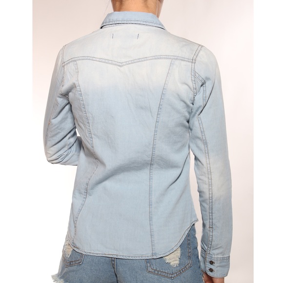 Denim Button Down - Picture 4 of 4