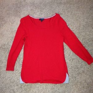 The Limited Red Three Quarter Sleeve Sweater S