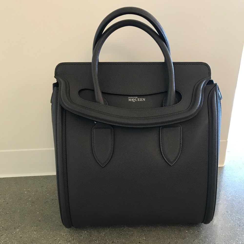 Alexander McQueen gray bag with dust bag