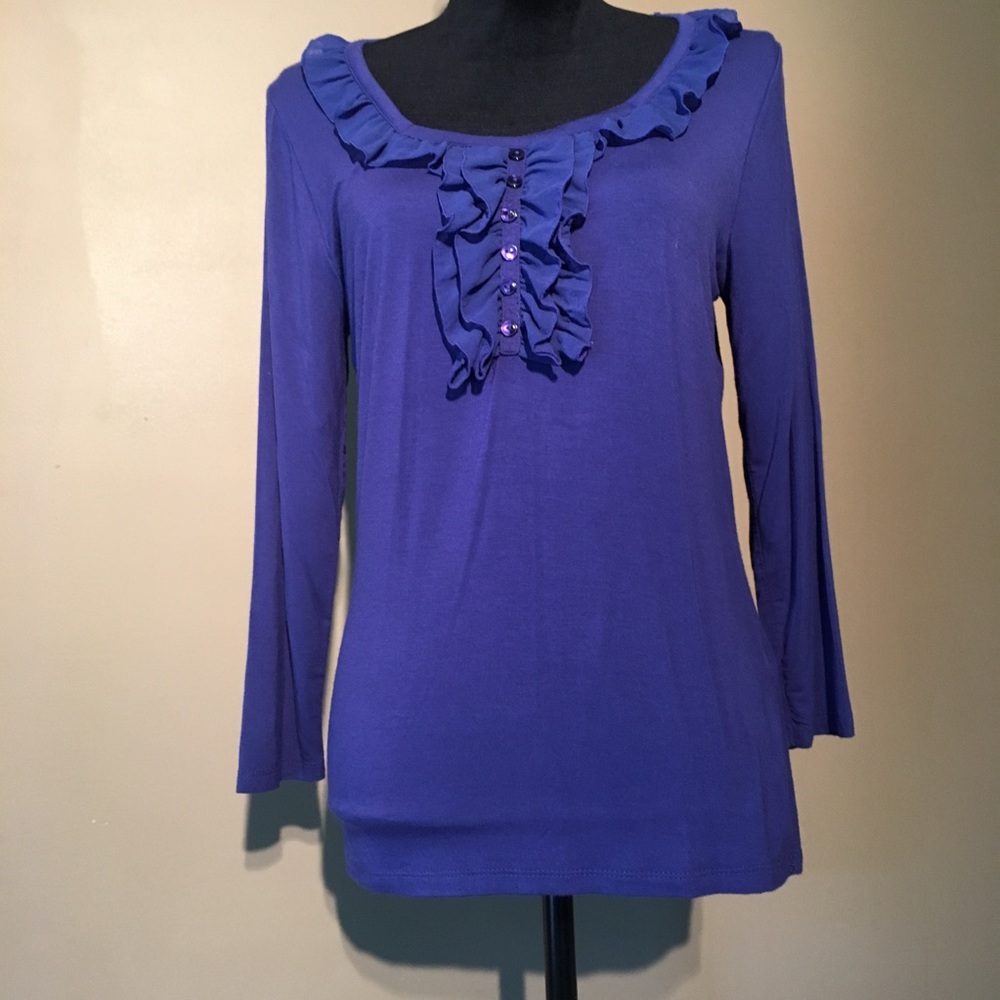 🎈Beautiful August Silk Purple Top size M