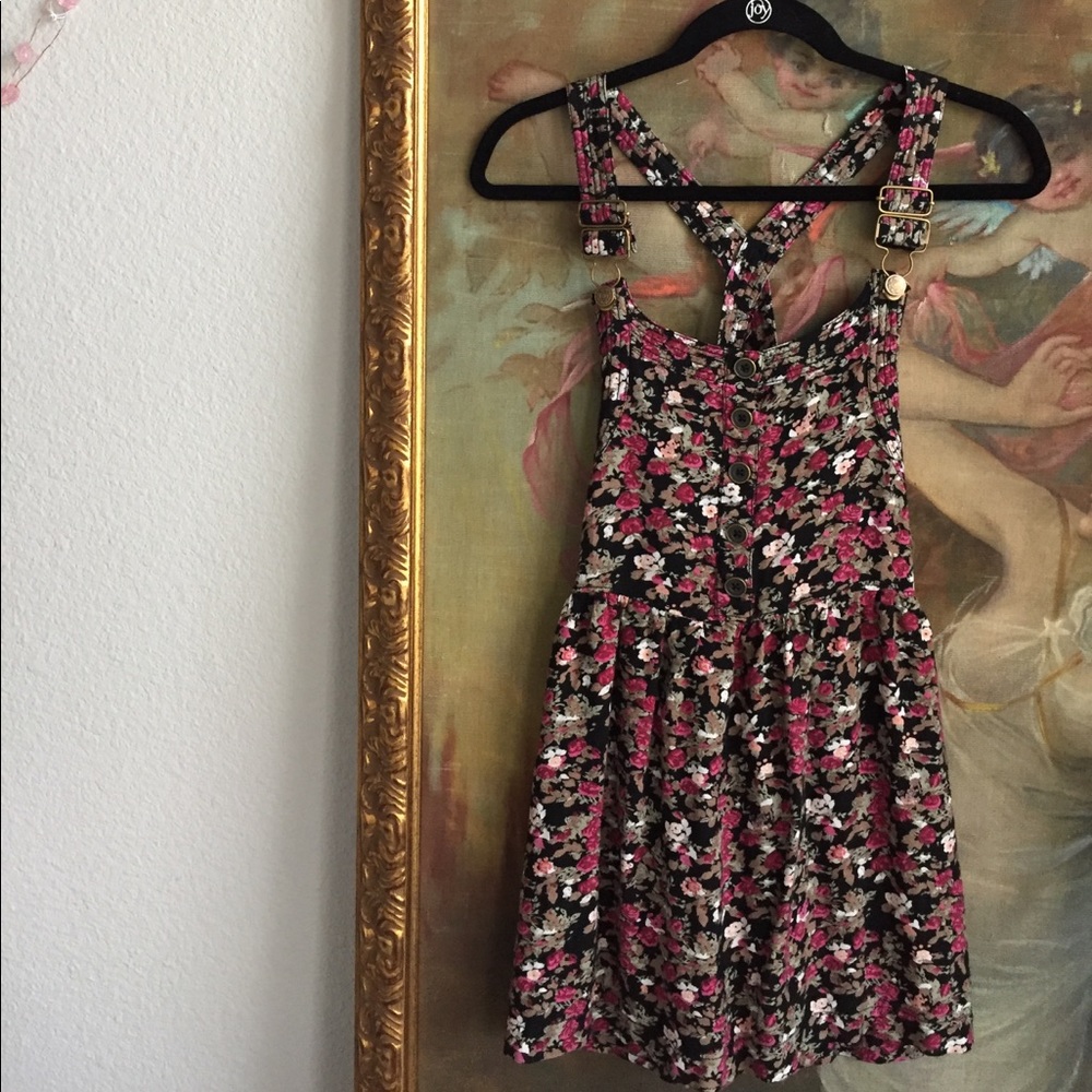 Kimchi blue floral overall dress