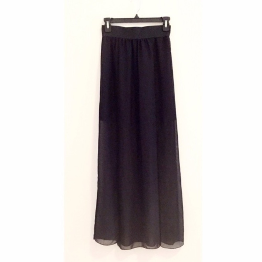 H&M sheer maxi skirt