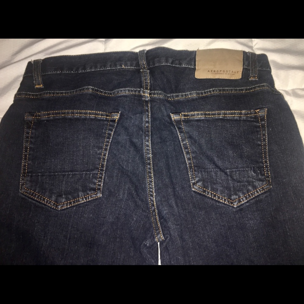 LIKE NEW MENS AEROPOSTALE JEANS 31/32 SLIM DARK