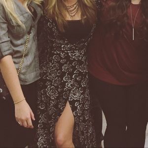 High low floral dress