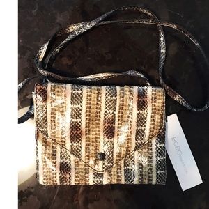 BCBG Crossbody NWT Snakeskin Print Purse
