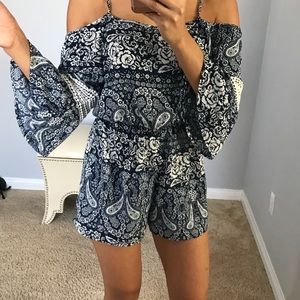 Paisley romper