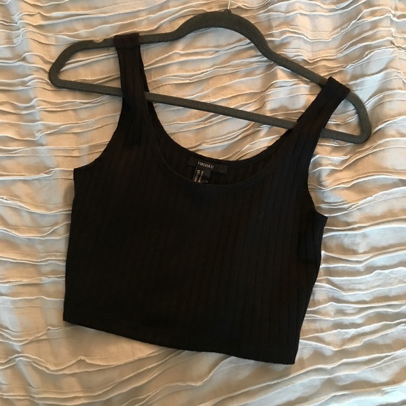Black Crop Top - Picture 1 of 3