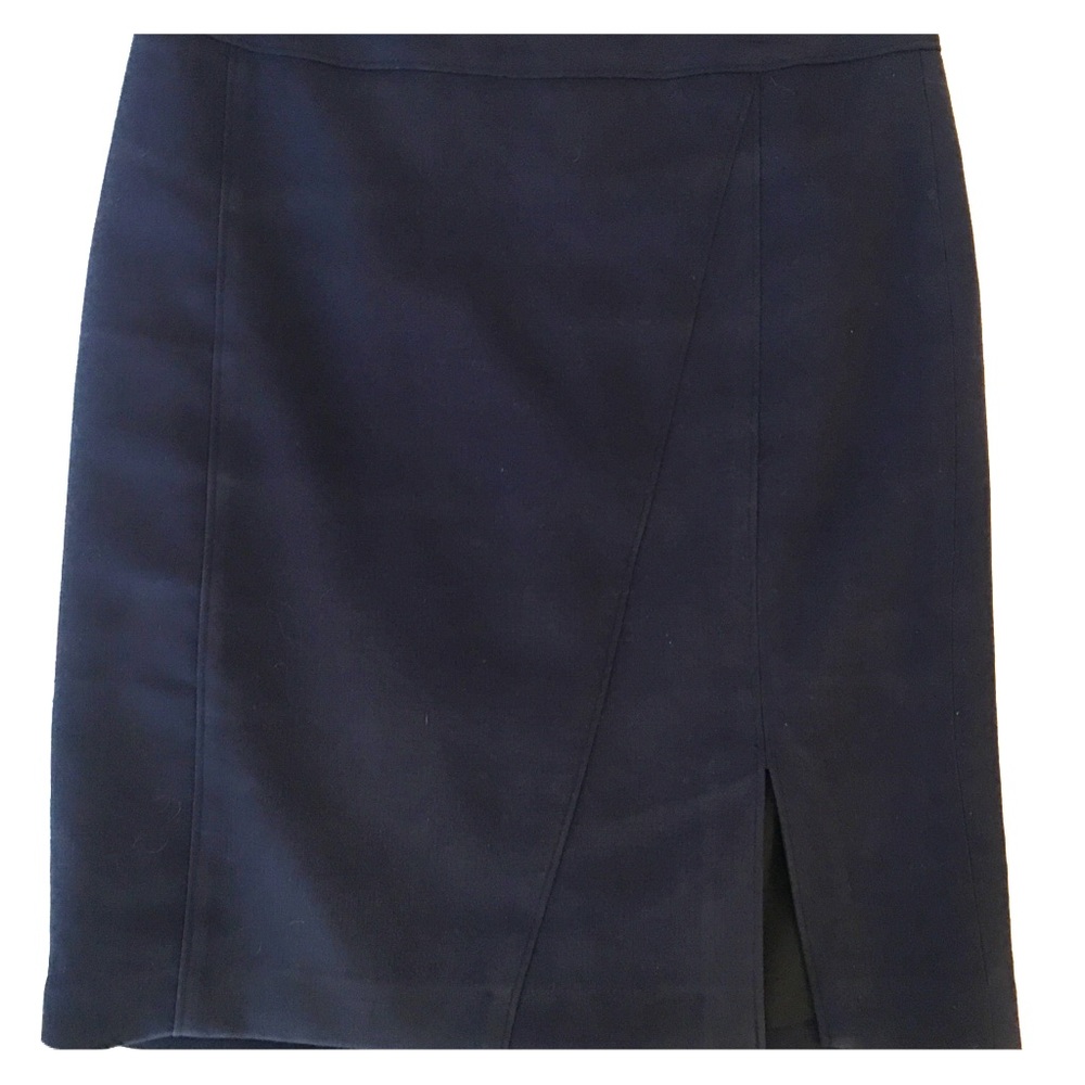 Banana Republic Navy Skirt with small front slit