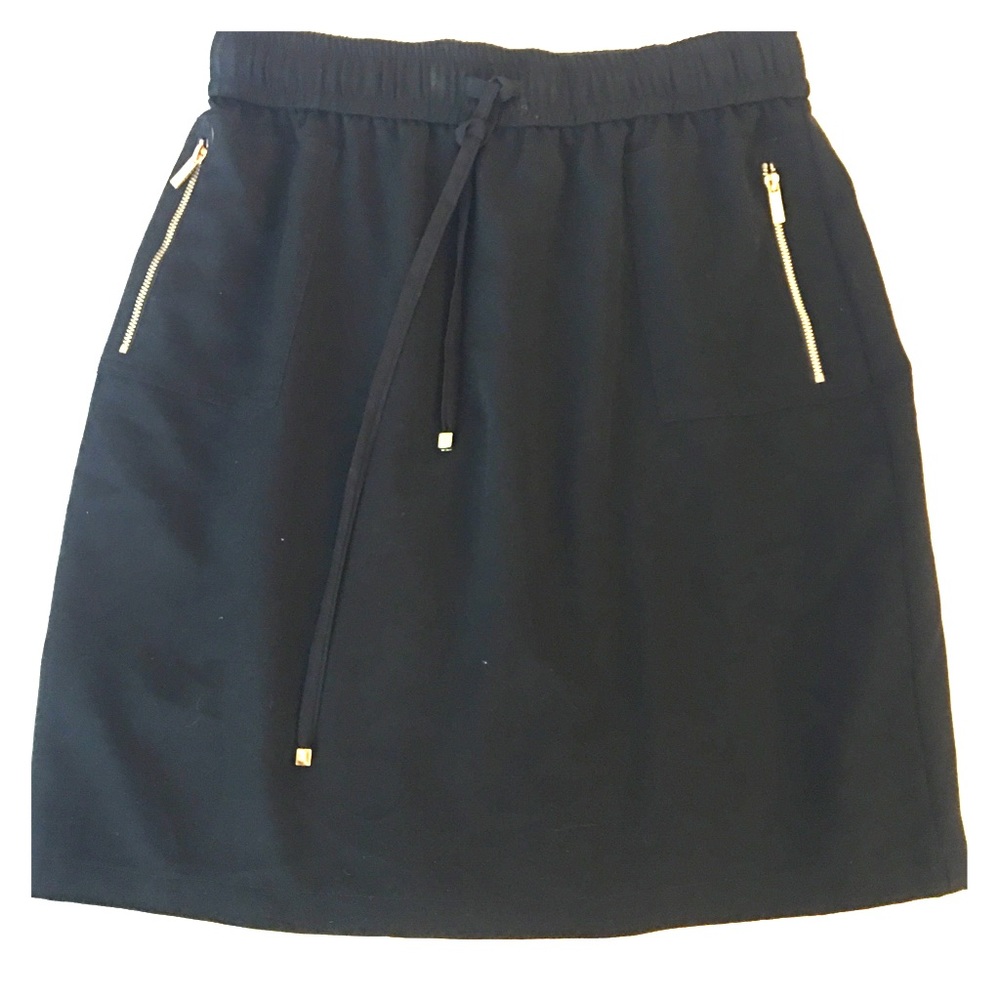 Calvin Klein black skirt with gold accents