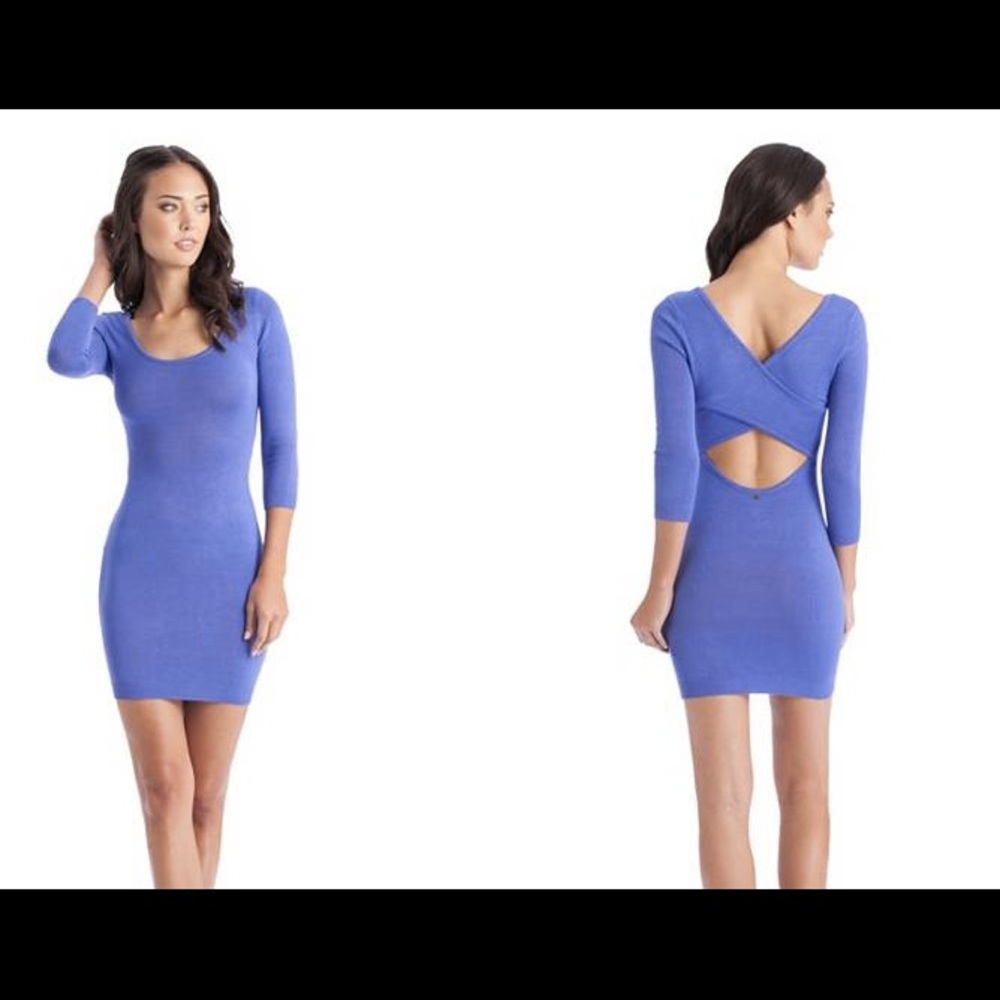 GUESS Carmen Dress in Lotus Blue SIZE SMALL