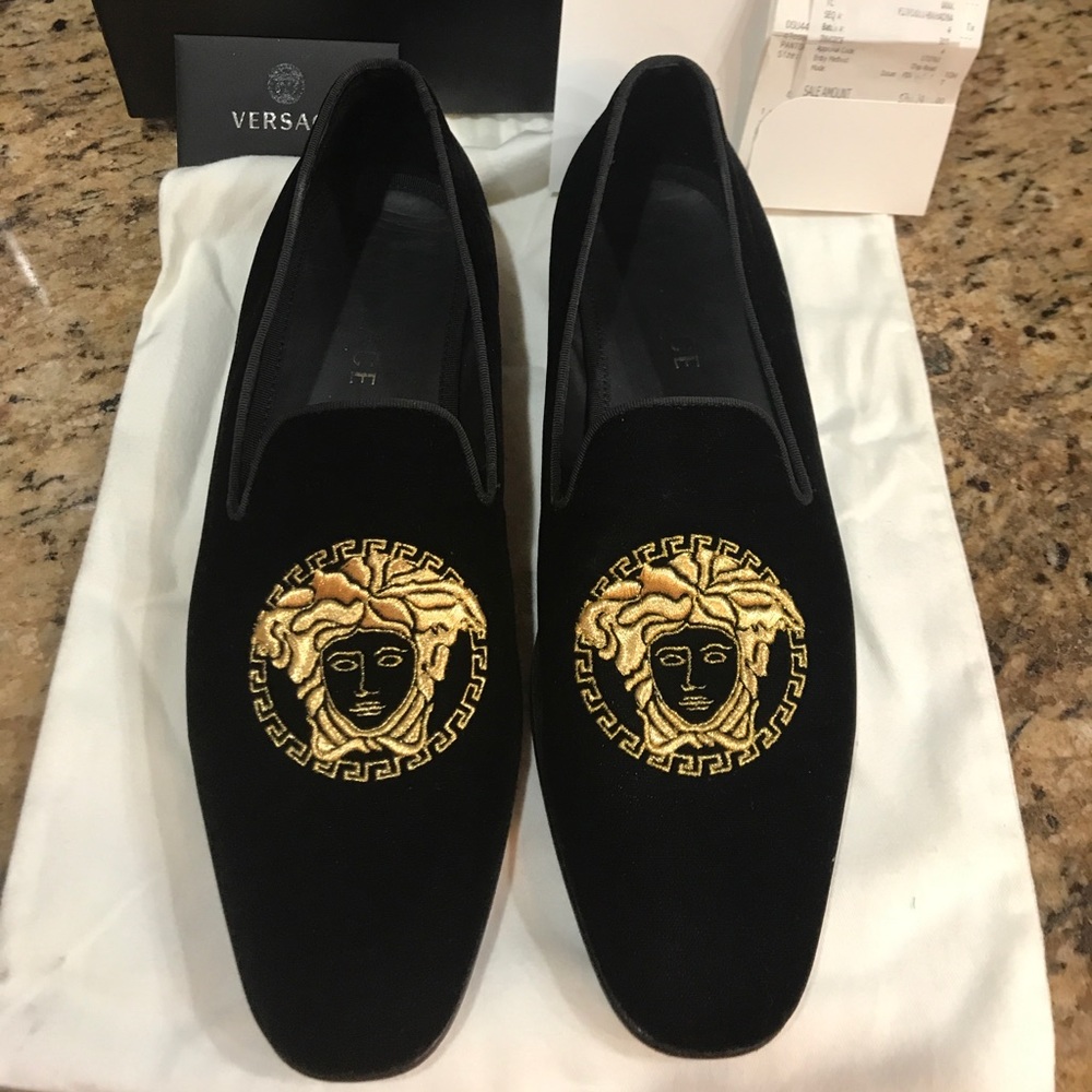 Authentic men’s Versace Velvet loafers