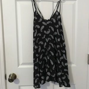Brandy Melville Black Paisley Dress