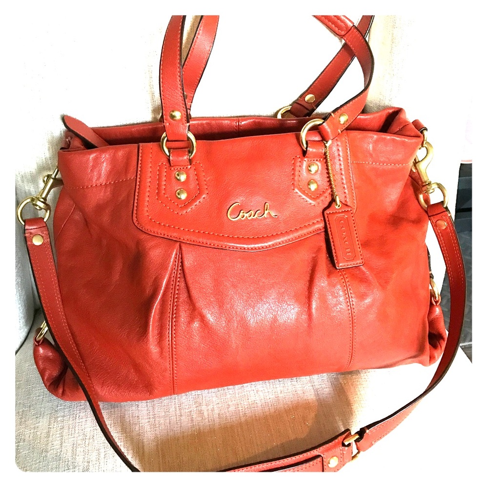 Coach bag orange new