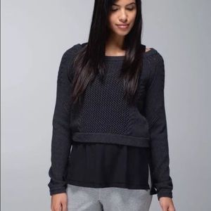 Lululemon knit crop Pullover sweater