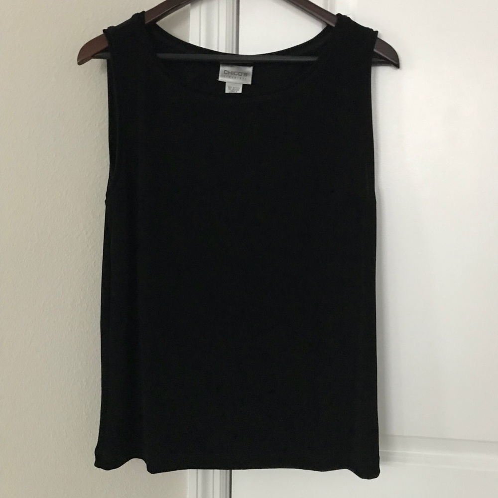 Chico’s travelers black tank. Excellent condition