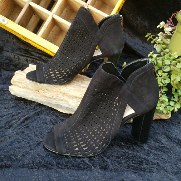 Vince Camuto Shoes - Vince Camuto Cranita Black Perforated Bootie