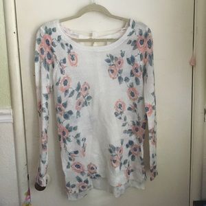 White floral sweater brand new