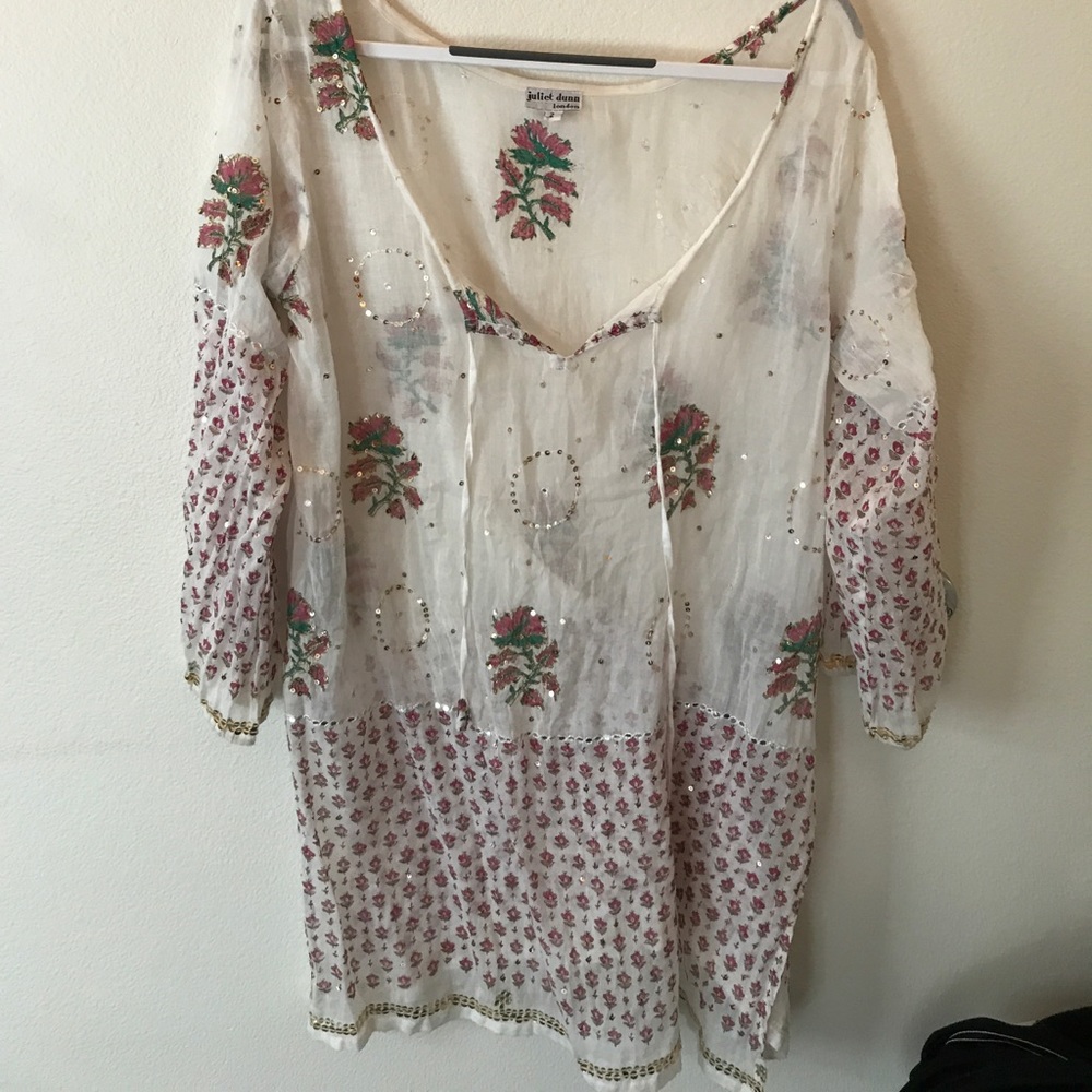Juliet Dunn vintage beach coverup