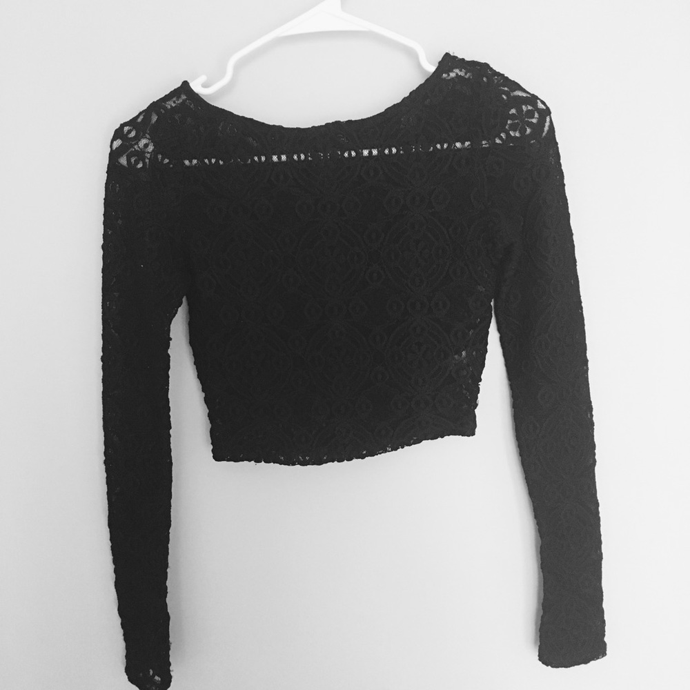 ANGL lace crop top