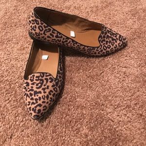 Cute leopard print slip ons