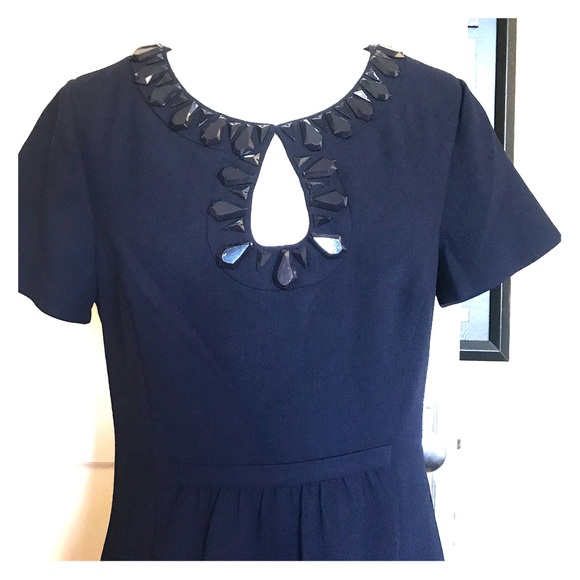 Trina Turk Dresses & Skirts - Trina Turk navy beaded dress size 8