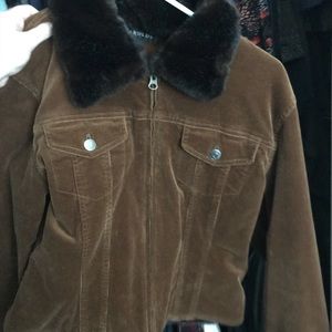 Fur collar jacket