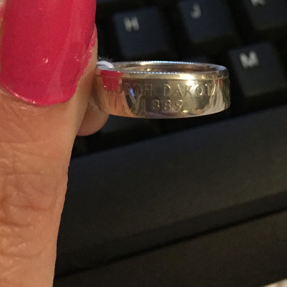 2006 silver proof Quarter Coin Ring