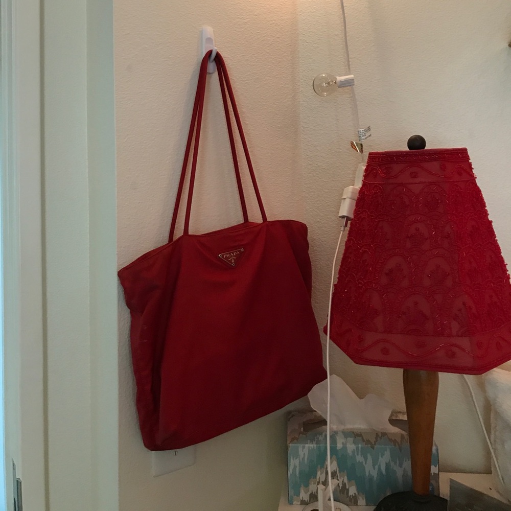 Vintage red Prada bag