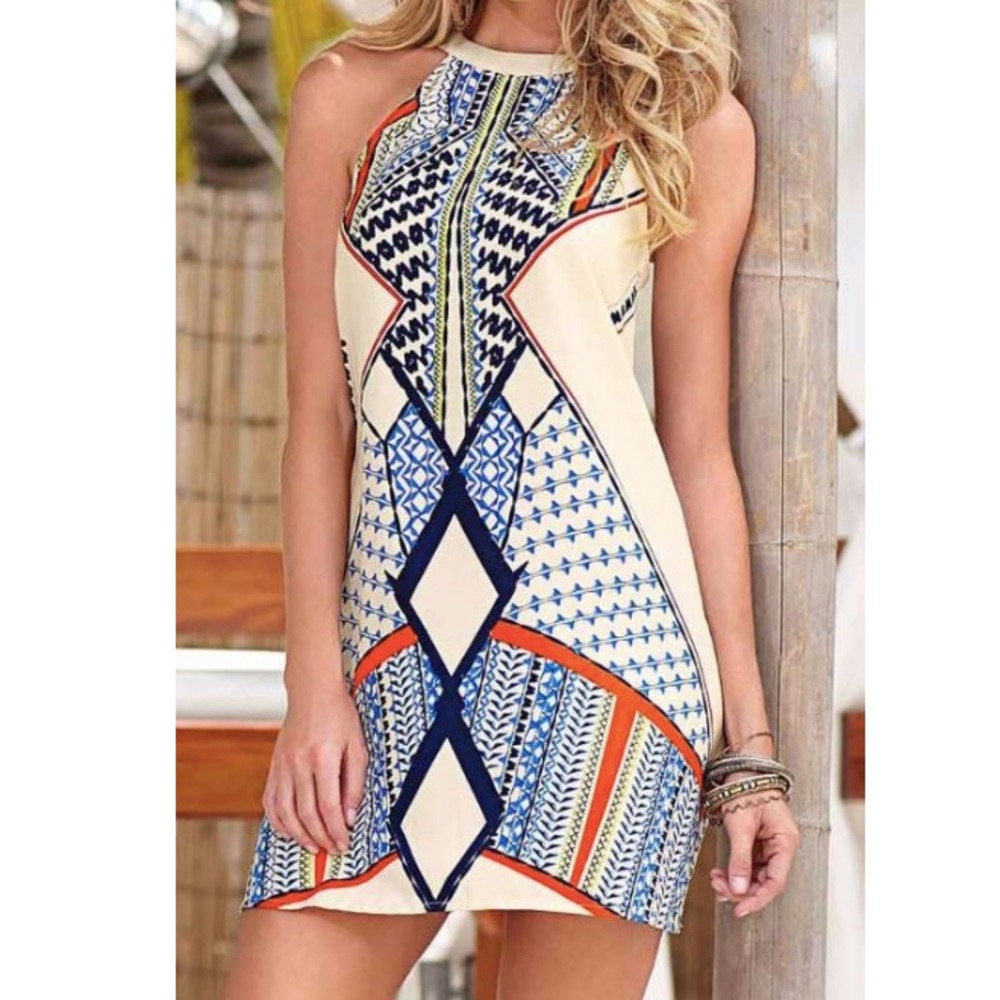 Cupshe Cut To It Geometric Dress
