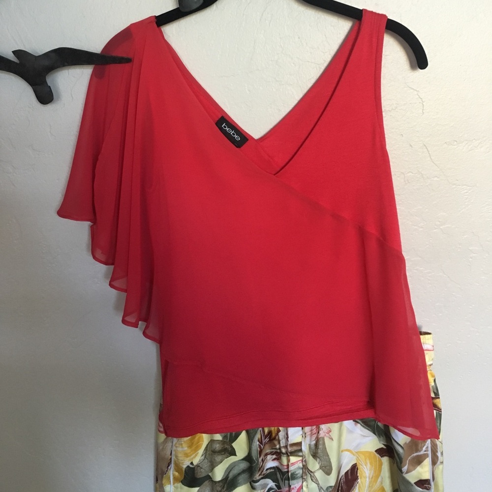 Bebe Melon Asymmetric Top