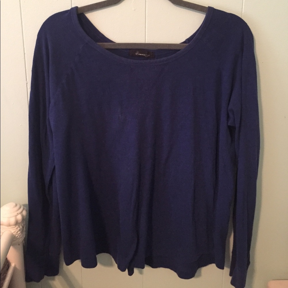 RELAXED BASIC BLUE LONG SLEEVE