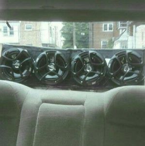 Four jvc 6 1/2 speakers