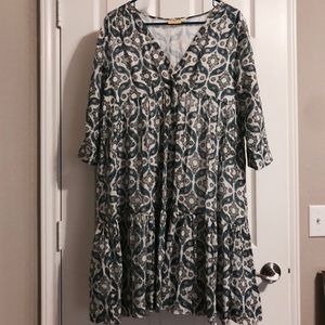 Roberta Roller Rabbit 3/4 Sleeve Donatello Dress