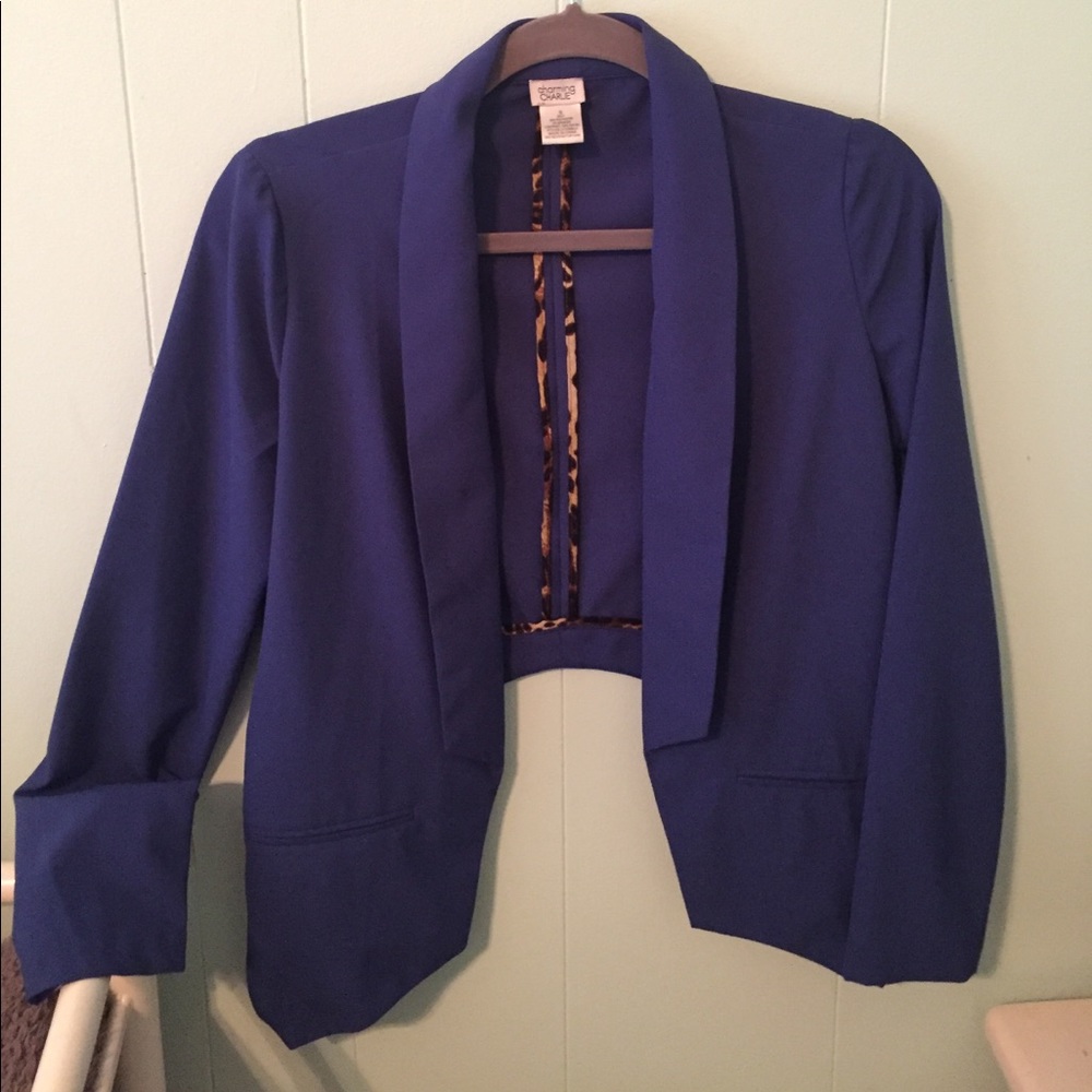 LOW HIGH BLUE BOYFRIEND BLAZER