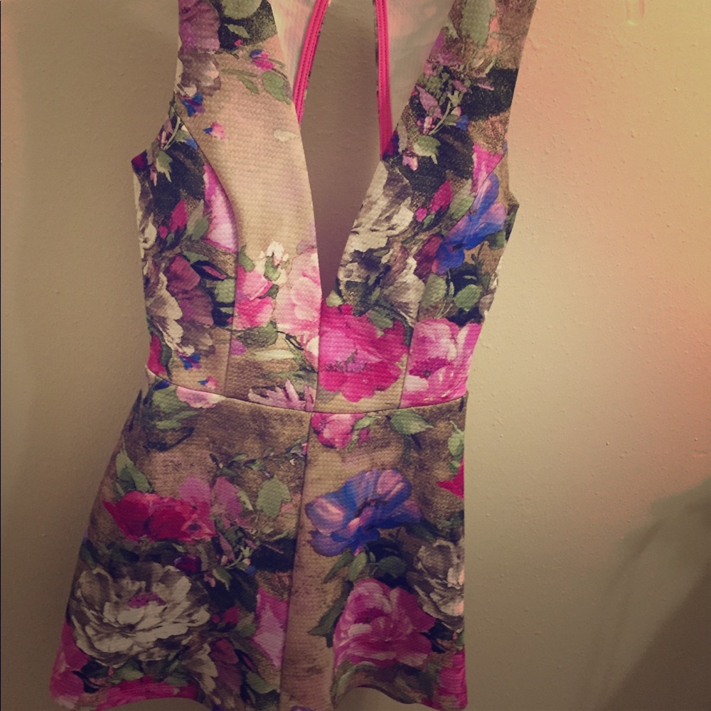 Flirty floral romper