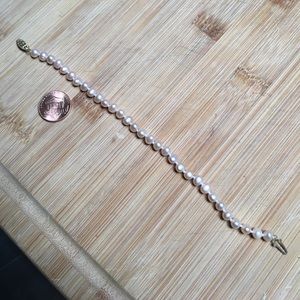 Natural pink freshwater pearl bracelet
