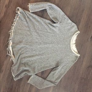 Grey, loose fitting top