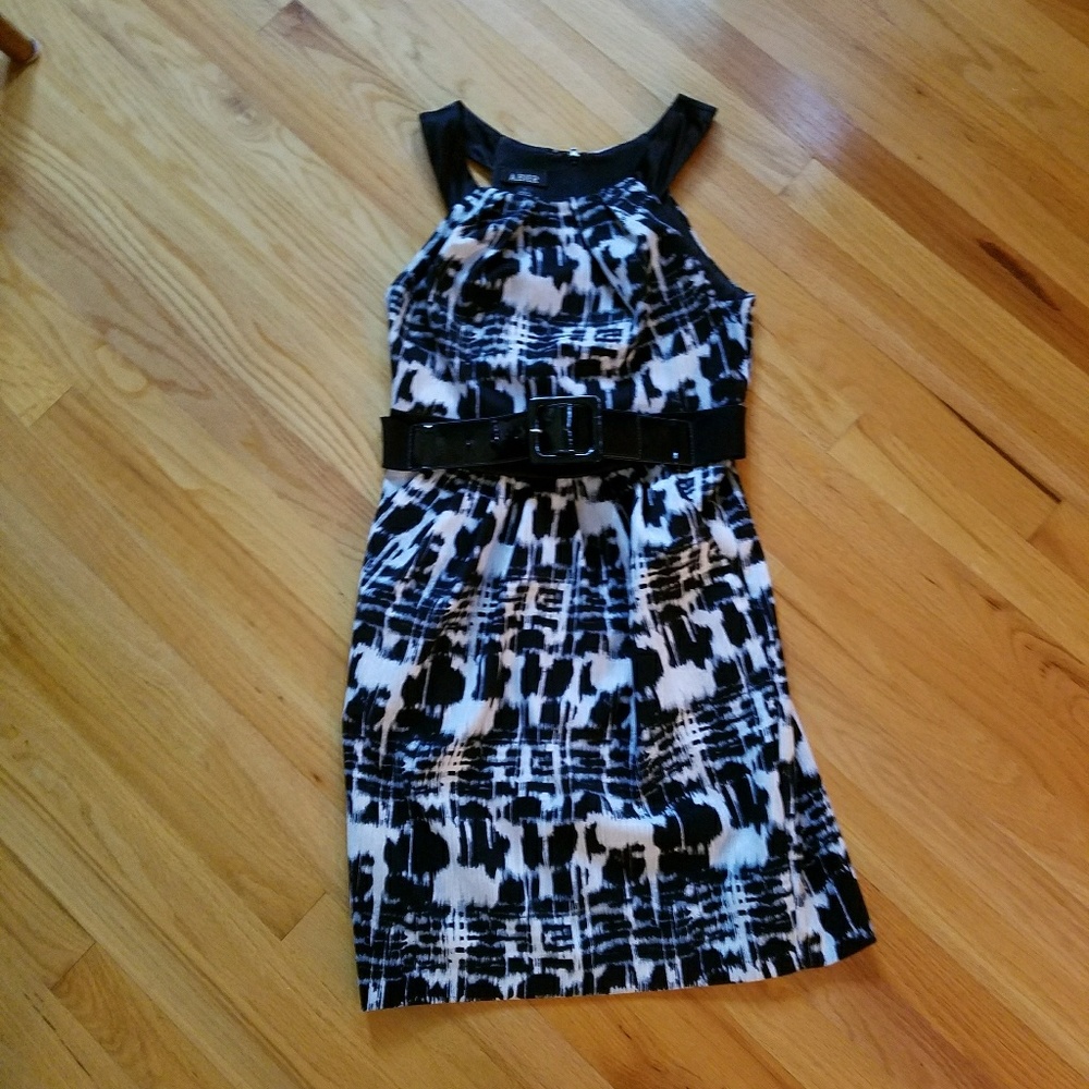 A. Byer Black & White Cocktail Dress